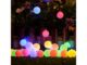 Ghirlanda luminoasa solara cu 50 de globuri multicolore, 7 m lungime, impermeabila - imagine 5