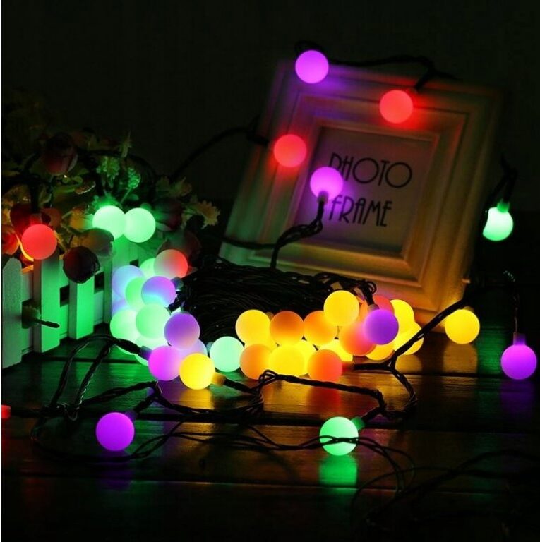 Ghirlanda luminoasa solara cu 50 de globuri multicolore, 7 m lungime, impermeabila 1 Ghirlanda luminoasa solara cu 50 de globuri multicolore 7 m lungime impermeabila 2 1 e1670083689344