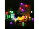 Ghirlanda luminoasa solara cu 50 de globuri multicolore, 7 m lungime, impermeabila - imagine 3