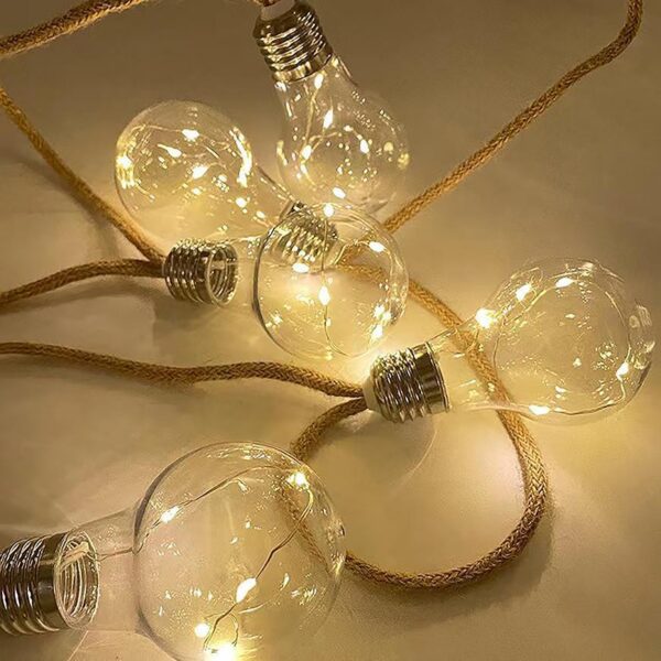 Ghirlanda solara, Strend Pro, tip sirag, de 10 becuri LED, 3.8 m - imagine 4