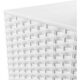 Ghiveci de flori patrat, RATO square, 32.5 x 32.5 cm, H 61 cm, 21/49 L, imitatie ratan, alb, Prosperplast - imagine 3