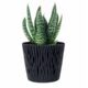 Ghiveci decorativ de flori, rotund, antracit, 7.9 L, 26.2x22.2 cm, Sandy Round - imagine 2
