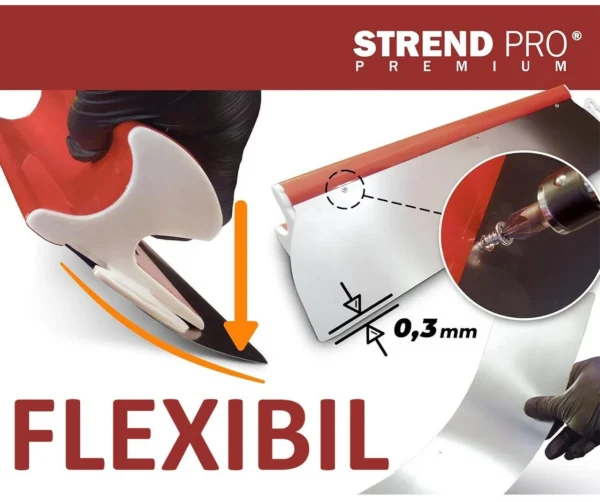 Gletiera profesionala, inox, 60 cm x 0.3 mm, Strend Pro - imagine 5