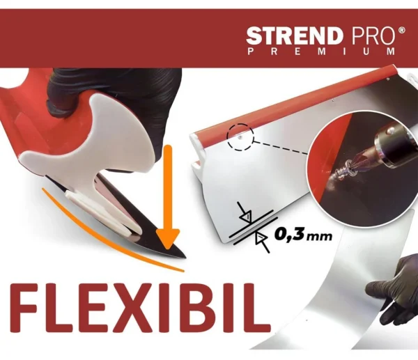 Gletiera profesionala, inox, 100 cm x 0.3 mm, Strend Pro - imagine 5