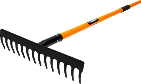Grebla pentru frunze, gradina, coada fibra de sticla, 14 dinti, 150 cm - imagine 2