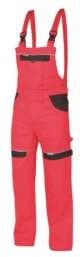 Pantaloni cu pieptar, rosu, marimea L/52 - imagine 2