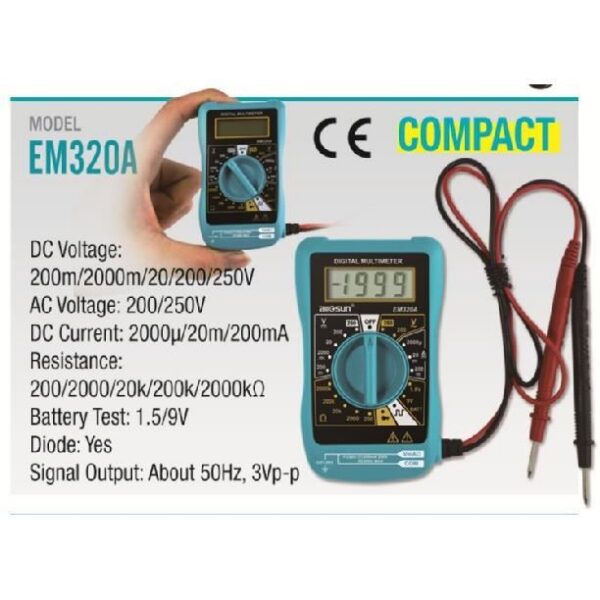 Multimetru digital mini EMOS EM320A - imagine 3