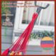 Hamac bumbac cu suport otel, husa, multicolor, dungi, 200x150 cm - imagine 6