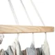 Hamac single Rio, traverse din lemn, franghii si sac depozitare, bumbac, 240 x 160 cm - imagine 3
