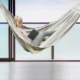 Hamac single Rio, traverse din lemn, franghii si sac depozitare, bumbac, 240 x 160 cm - imagine 2