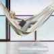 Hamac single Rio, traverse din lemn, franghii si sac depozitare, bumbac, 240 x 160 cm - imagine 5