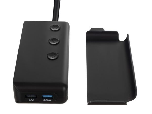 Hub splitter auto, adaptor 4 porturi USB, 12-24V - imagine 3