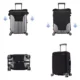 Husa pentru troler TRIZAND, marime L, material flexibil, poliester, protectie impermeabila, Negru - imagine 8