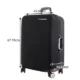 Husa pentru troler TRIZAND, marime L, material flexibil, poliester, protectie impermeabila, Negru - imagine 12