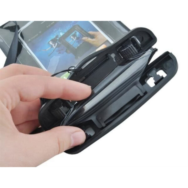 Husa telefon subacvatica impermeabila pentru telefon mobil (Universal), Negru - imagine 3