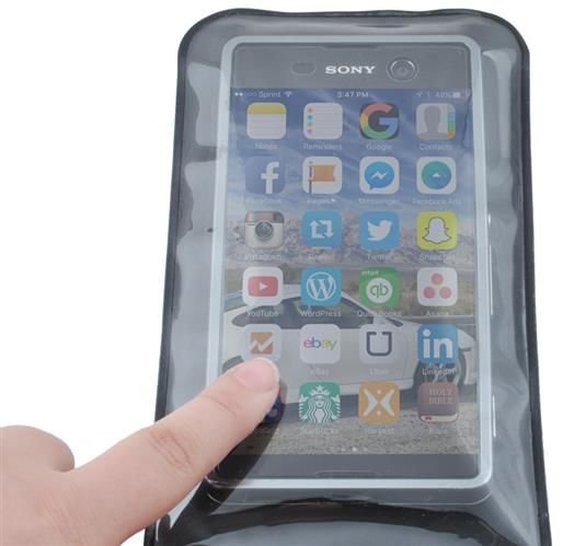 Husa telefon subacvatica impermeabila pentru telefon mobil (Universal), Negru 3 Husa telefon subacvatica impermeabila pentru telefon mobil Universal Negru 5 1