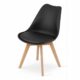 Scaun bucatarie/living, Artool, Mark, PP, lemn, negru, 49x43x82 cm - imagine 4