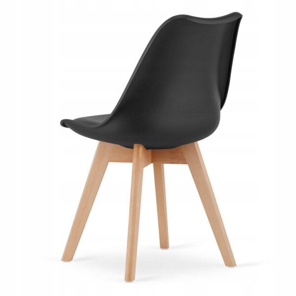 Scaun bucatarie/living, Artool, Mark, PP, lemn, negru, 49x43x82 cm - imagine 6