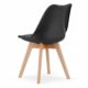 Scaun bucatarie/living, Artool, Mark, PP, lemn, negru, 49x43x82 cm - imagine 6