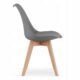Scaun bucatarie/living, Artool, Mark, PP, lemn, grafit, 49x43x82 cm - imagine 4