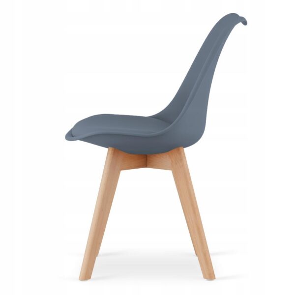 Scaun bucatarie/living, Artool, Mark, PP, lemn, grafit, 49x43x82 cm - imagine 2