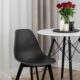 Scaun bucatarie/living, Artool, Kito, PP, lemn, negru, 46x54.5x80 cm - imagine 2