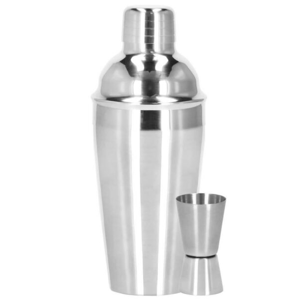 Kit pentru barmani, cocktail shaker, inox, set 5 piese, 550 ml, Springos - imagine 3