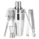 Kit pentru barmani, cocktail shaker, inox, set 5 piese, 550 ml, Springos - imagine 15