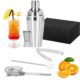 Kit pentru barmani, cocktail shaker, inox, set 5 piese, 550 ml, Springos - imagine 13