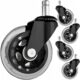 Roti pentru scaun birou, cauciuc, metal, 5 buc, diametru 7.5 cm, 12x3.5x1.1 cm, Malatec - imagine 5