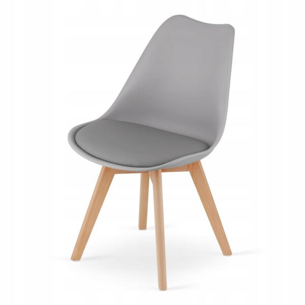 Scaun bucatarie/living, Artool, Mark, PP, lemn, gri, 49x42x82 cm - imagine 7