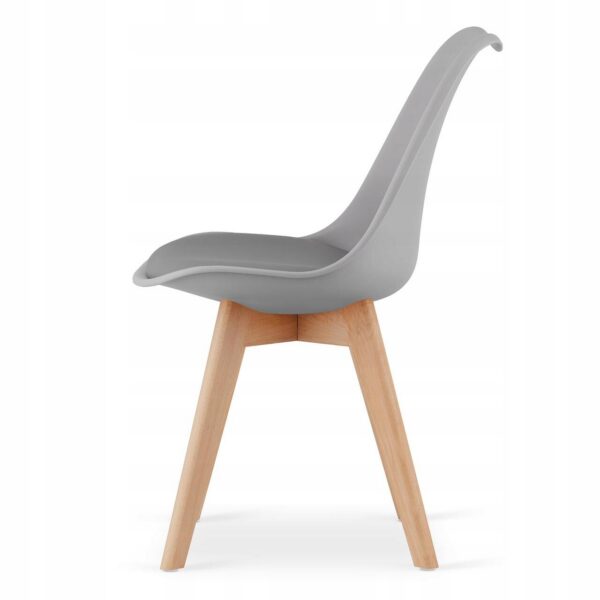 Scaun bucatarie/living, Artool, Mark, PP, lemn, gri, 49x42x82 cm - imagine 9