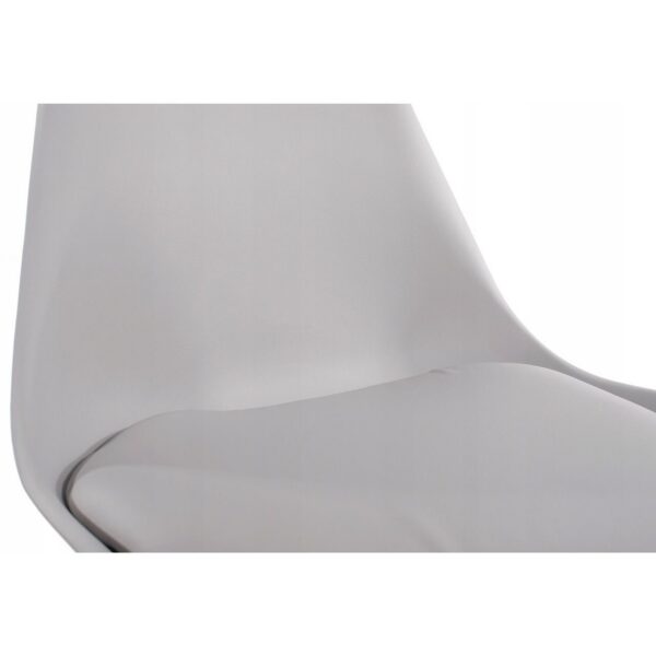 Scaun bucatarie/living, Artool, Mark, PP, lemn, gri, 49x42x82 cm - imagine 3