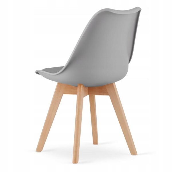Scaun bucatarie/living, Artool, Mark, PP, lemn, gri, 49x42x82 cm - imagine 6