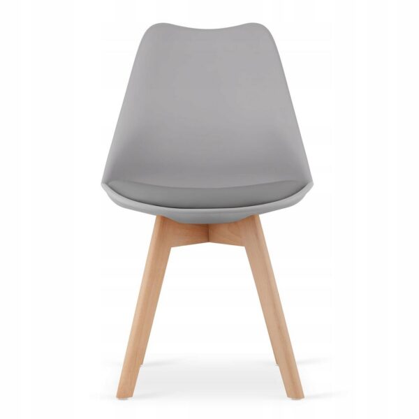 Scaun bucatarie/living, Artool, Mark, PP, lemn, gri, 49x42x82 cm - imagine 5