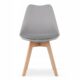 Scaun bucatarie/living, Artool, Mark, PP, lemn, gri, 49x42x82 cm - imagine 5