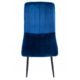 Scaun bucatarie/living, Artool, Lava, catifea, metal, bleumarin si negru, 43x51x90 cm - imagine 2