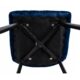 Scaun bucatarie/living, Artool, Lava, catifea, metal, bleumarin si negru, 43x51x90 cm - imagine 5