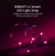 Banda LED Sonoff Wifi RGB L2 5m, Sincronizare Muzica, IP65, Wifi, Bluetooth, Telecomanda - imagine 8