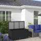 Lada depozitare de gradina, ratan sintetic, negru, max 30 kg, 121x57x67 cm - imagine 11