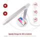 Lampa LED de birou Smart TaoTronics TT-DL036, cu incarcator wireless, control touch, USB, 12W, 410 lm, Alb - imagine 2