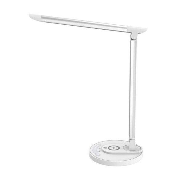 Lampa LED de birou Smart TaoTronics TT-DL036, cu incarcator wireless, control touch, USB, 12W, 410 lm, Alb - imagine 1
