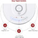 Lampa LED de birou Smart TaoTronics TT-DL036, cu incarcator wireless, control touch, USB, 12W, 410 lm, Alb - imagine 4