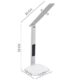 Lampa LED pentru birou cu display LCD 55 lm, 5W, 3 moduri iluminare, intensitate reglabila, termometru - imagine 7
