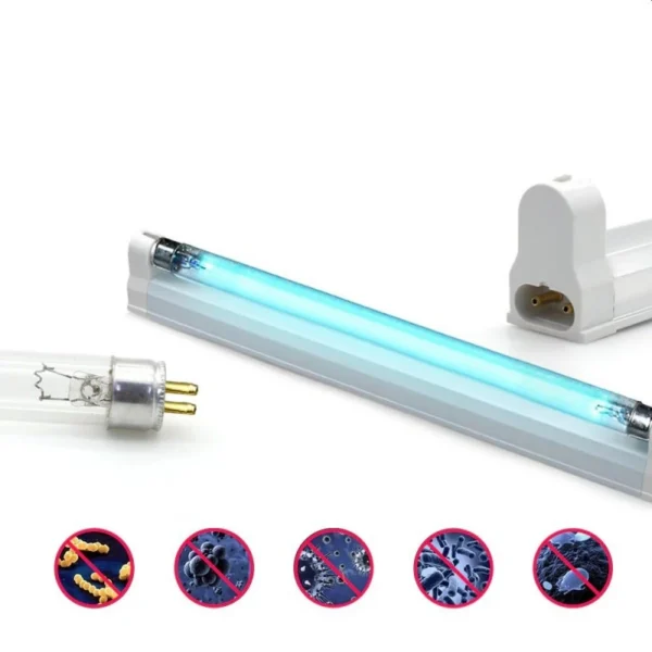 Lampa UVC bactericida fara ozon, 8W, dezinfectare si sterilizare, fixare perete - imagine 2