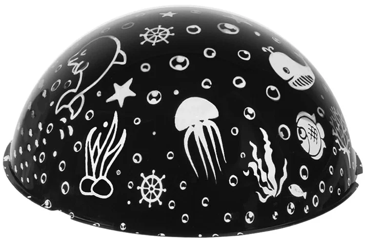 Lampa cu proiector de stele si viata subacvatica 5 culori 3 functii roz 10 briko desc crop10