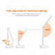 Lampa de birou Smart LED TaoTronics TT-DL02 control Touch, 4 moduri lumina, 14W, USB, Alba - imagine 6