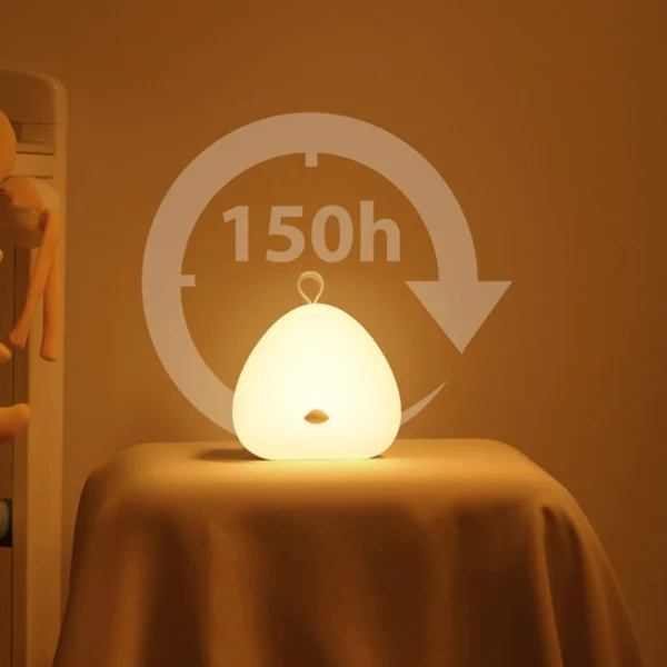 Lampa de veghe VAVA VA-CL1001 LED cu muzica, control touch, reglare intensitate, 8 melodii, Galbena - imagine 4