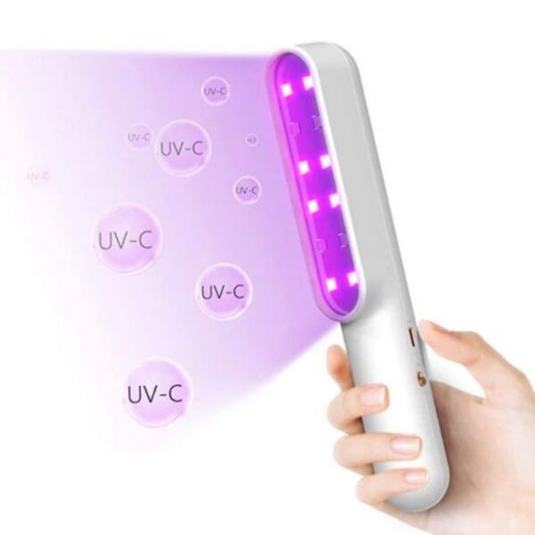 Lampa germicida portabila UV-C Multi LED, PurpleGlow 7W, New Generation, cu acumulator - imagine 1