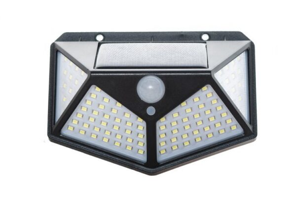 Lampa solara 100 LED-uri, senzor de miscare, senzor de lumina, 7W - imagine 2
